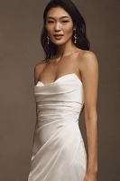 Jenny by Yoo Angelina Sweetheart Satin Wedding Gown