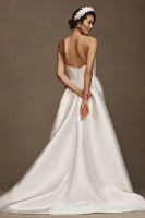 Jenny by Yoo Catherine Strapless A-Line Mikado Wedding Gown