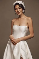 Jenny by Yoo Catherine Strapless A-Line Mikado Wedding Gown