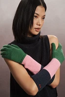 Frances Valentine Colorblock Knit Gloves