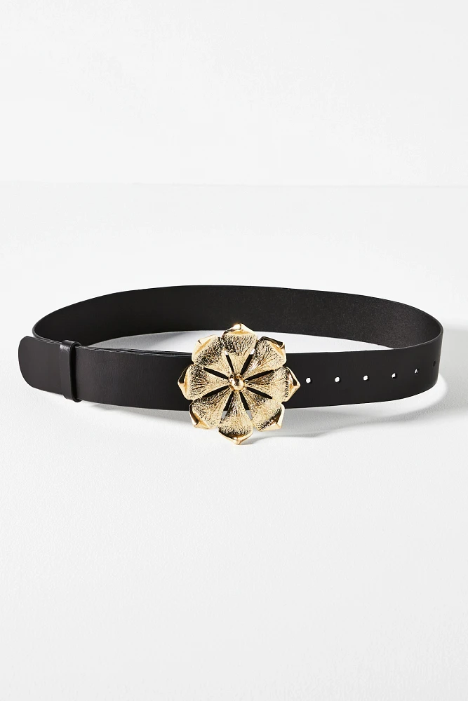 Cynthia Rowley Flower Buckle Belt