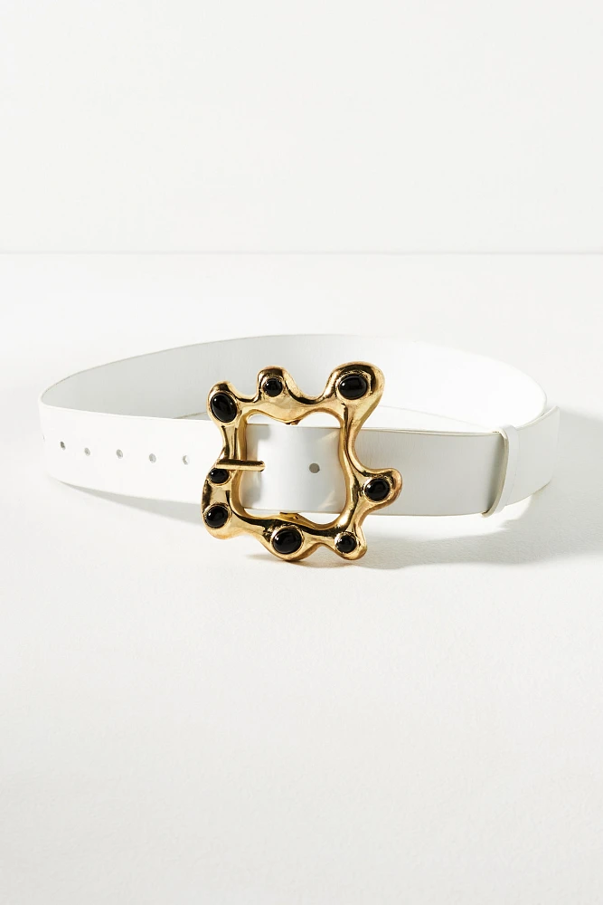 Cynthia Rowley Metal Cabochons Belt