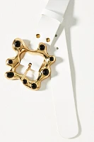 Cynthia Rowley Metal Cabochons Belt