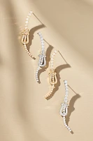 Pavé Buckle Drop Earrings