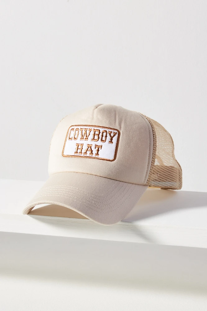 Worn/West Cowboy Hat Trucker Hat