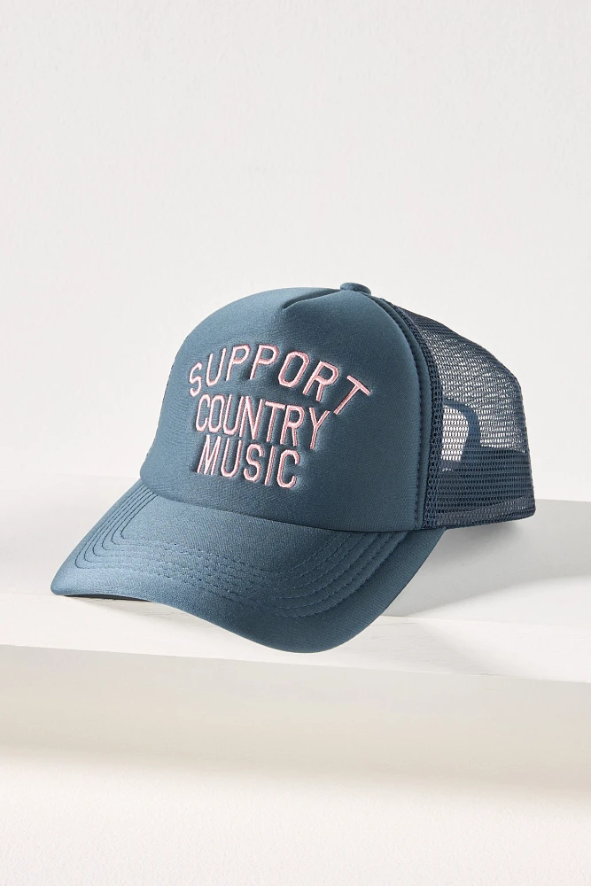 Worn/West Support Country Music Trucker Hat