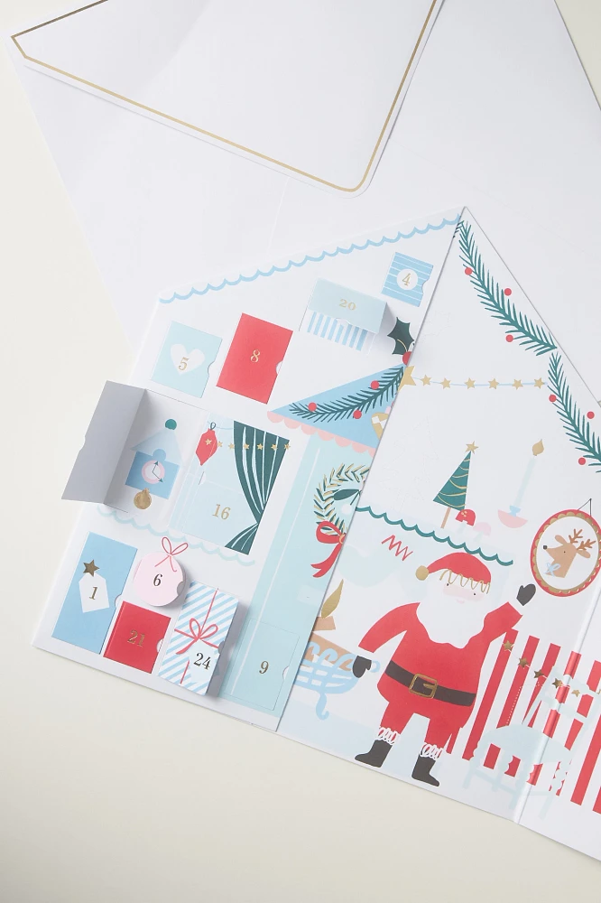 Meri Meri Santa's Cabin Sticker Advent Calendar