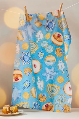 Stephanie Tara Hanukkah Cookies Dish Towel