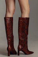 Bibi Lou Tall Printed Snake Boots