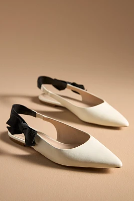 Maeve Side-Bow Slingback Flats