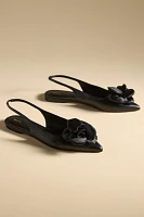 Maeve 3D Flower Slingback Flats