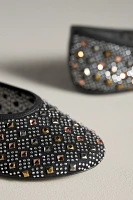 By Anthropologie Glitz Mesh Flats