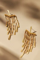 Hammered Chandelier Drop Earrings