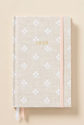 Sugar Paper 2025 Flax Flower Small Bound Hardcover Planner