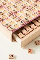 Anthropologie Wooden Soduko Game Set