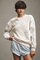 By Anthropologie Weddings Pearl "I Do" Bow Crew-Neck Sweatshirt