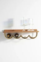 Yuna Scallop Wood Bar Shelf