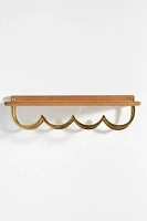 Yuna Scallop Wood Bar Shelf