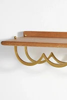 Yuna Scallop Wood Bar Shelf