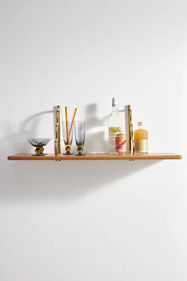 Yuna Scallop Wood Shelf