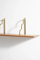 Yuna Scallop Wood Shelf