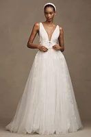 Willowby by Watters Dahlia Sleeveless V-Neck Tulle A-Line Wedding Gown