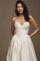 Willowby by Watters Ember Strapless Drop-Waist Dupioni Wedding Gown