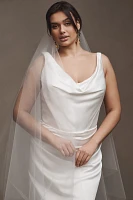 Wtoo by Watters Gigi Draped U-Neck Column Wedding Gown