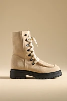 By Anthropologie Moccasin Lace-Up Boots