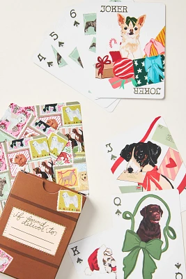 Megan Carn x Anthropologie Holiday Dog Card Deck Game