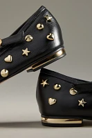 Vicenza Studded Crisscross Ballet Flats