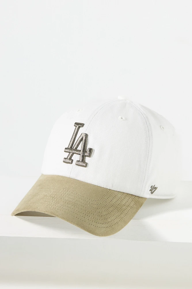 '47 Dodgers Faux-Suede Baseball Cap