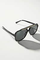 Gold Brow Aviator Sunglasses