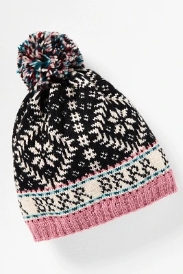 French Knot Novelty Nordic Beanie