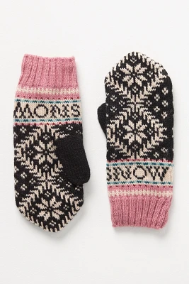 French Knot Novelty Nordic Mittens