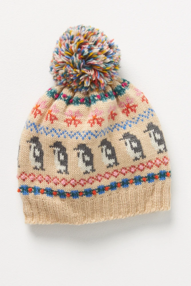 French Knot Penguin Palooza Beanie