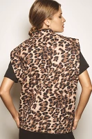 Maeve Leopard Quilted Vest