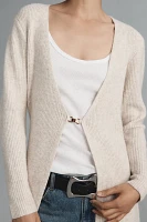 By Anthropologie Longline Hardware Cardigan Sweater