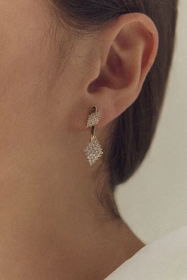 Pavé Crystal Drop Earrings