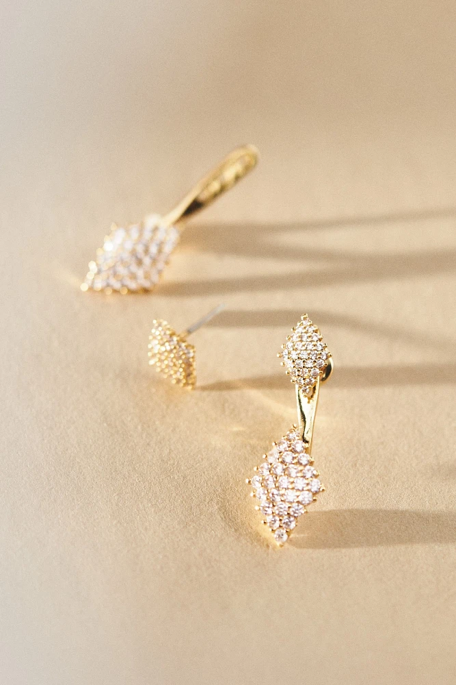 Pavé Crystal Drop Earrings