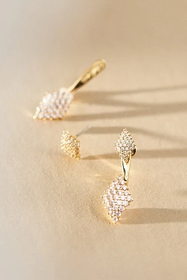 Pavé Crystal Drop Earrings