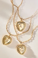 Monogram Heart Pendant Necklace