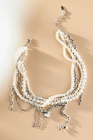 Pearl Charm Choker Necklace