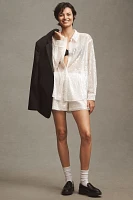 En Elly Wifey Sequin Buttondown Shirt