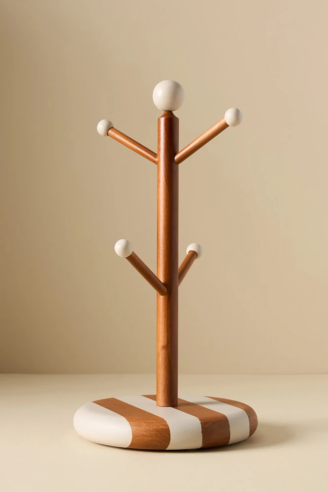 Catania Wooden Mug Tree Rack