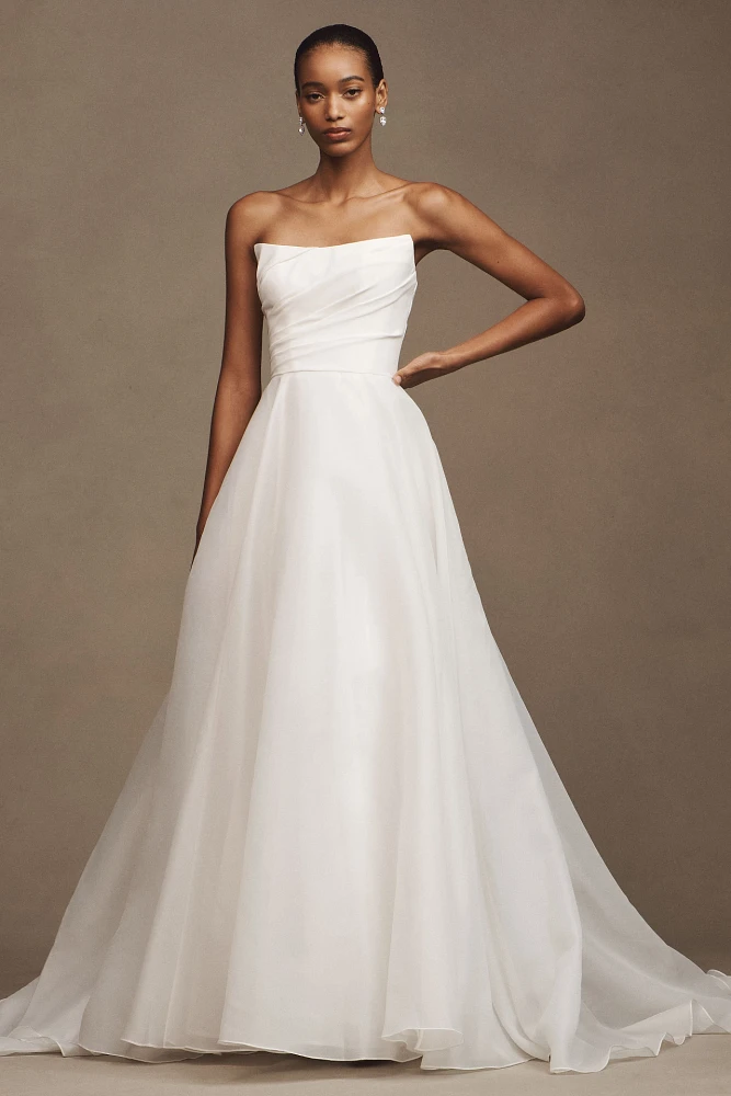 Watters Fortune Strapless A-Line Wedding Gown