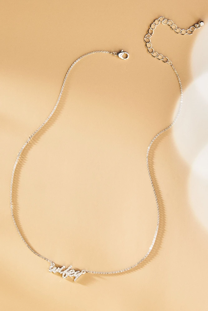 By Anthropologie Weddings Wifey Necklace