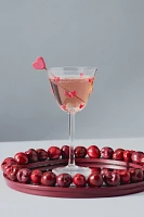 Handpainted Amorette Heart Icon Coupe Glass