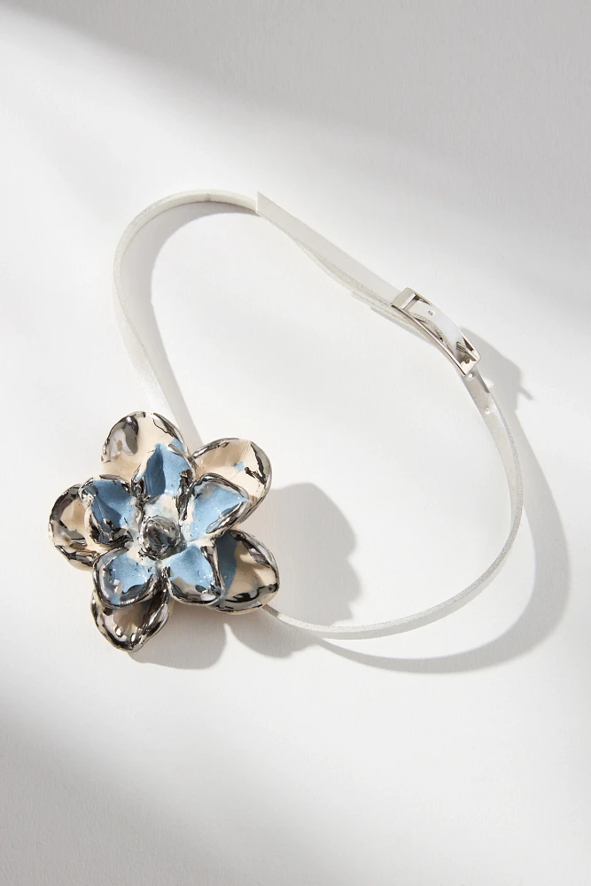 Levens Jewels Ceramic Flower Necklace