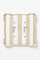 Whitney Stripe Outlet Switch Plate